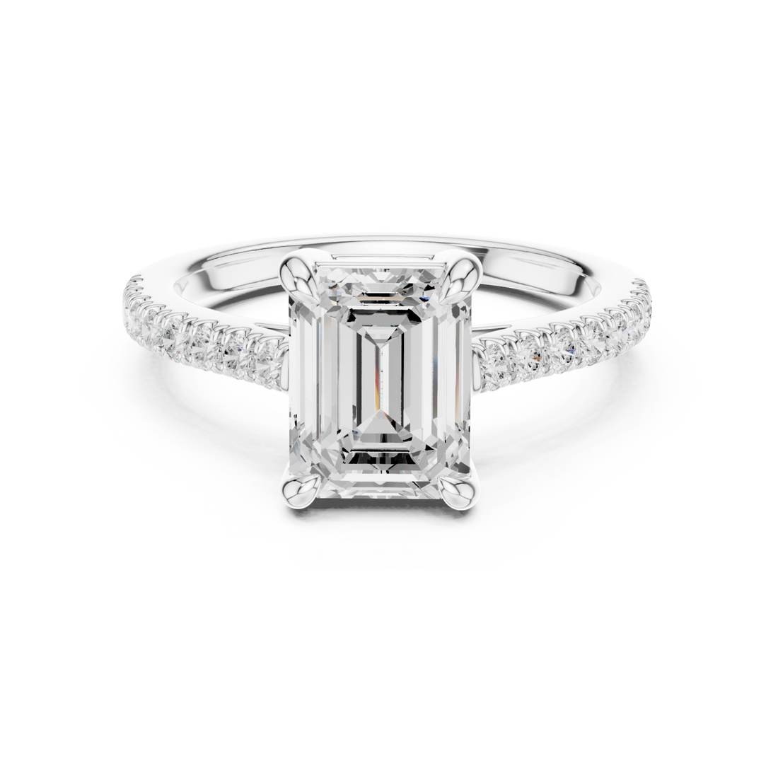  White Gold Evelyn Radiance Ring Right View