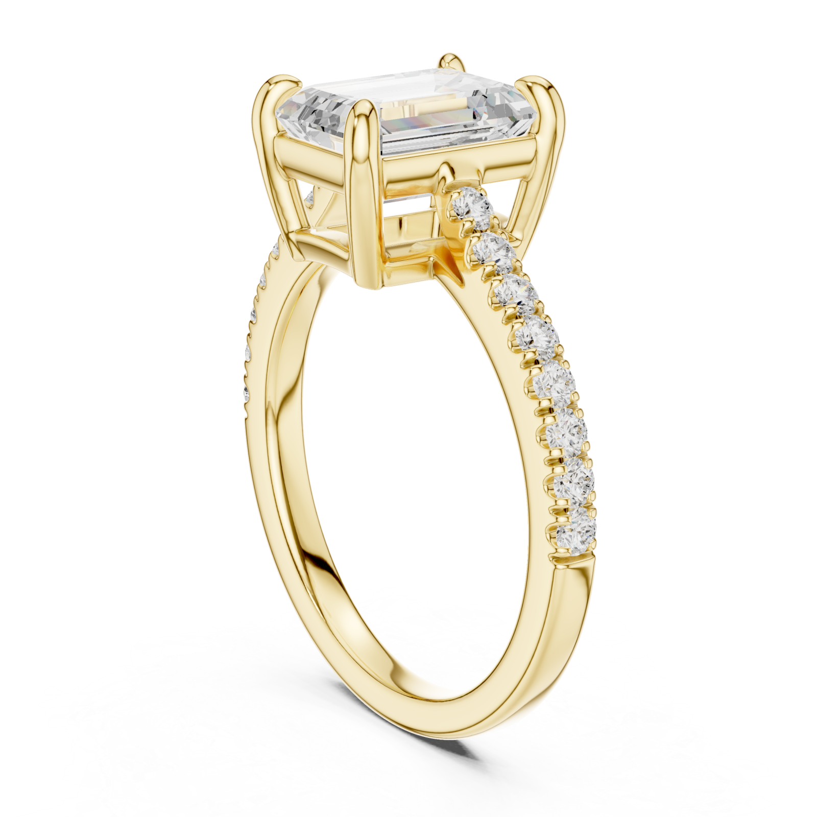  Gold Evelyn Radiance Ring Left View