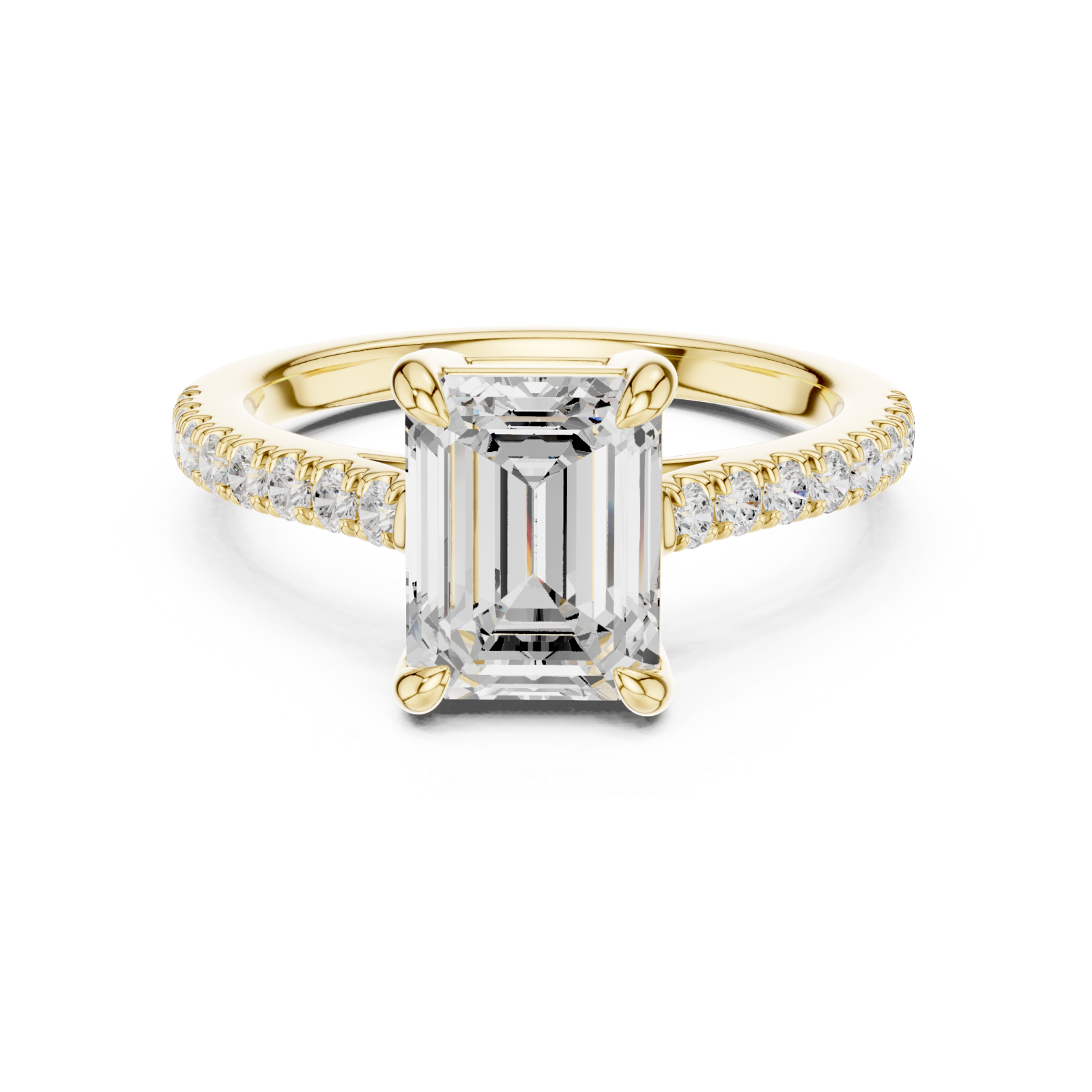  Gold Evelyn Radiance Ring Front View