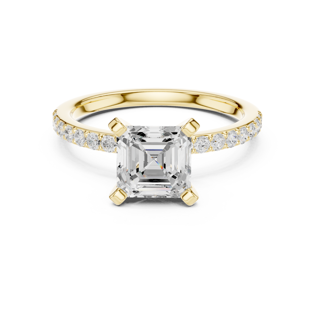 Gold Cascade Radiance Ring Right View