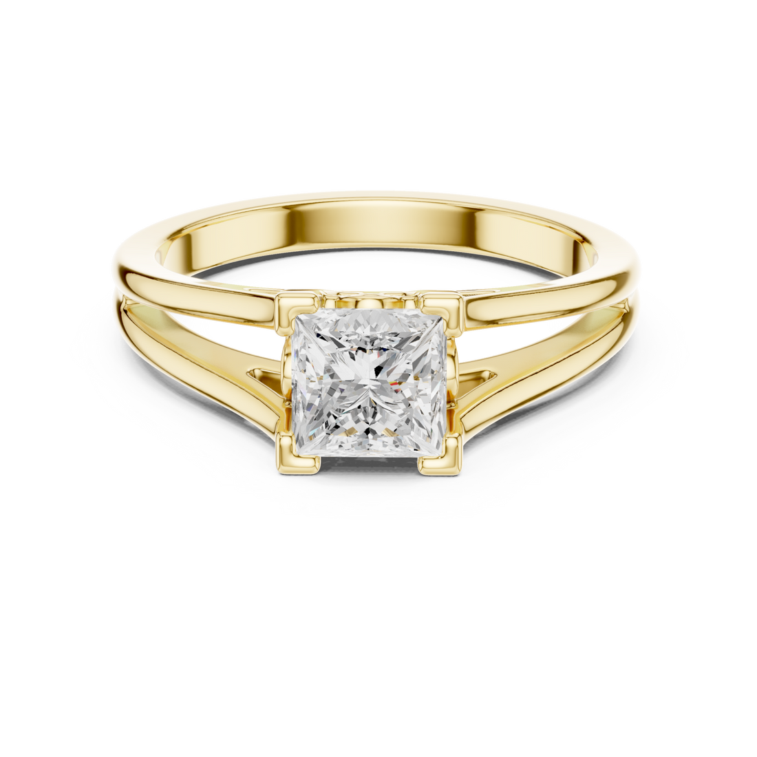 Gold Beloved Majesty Band Ring Right View