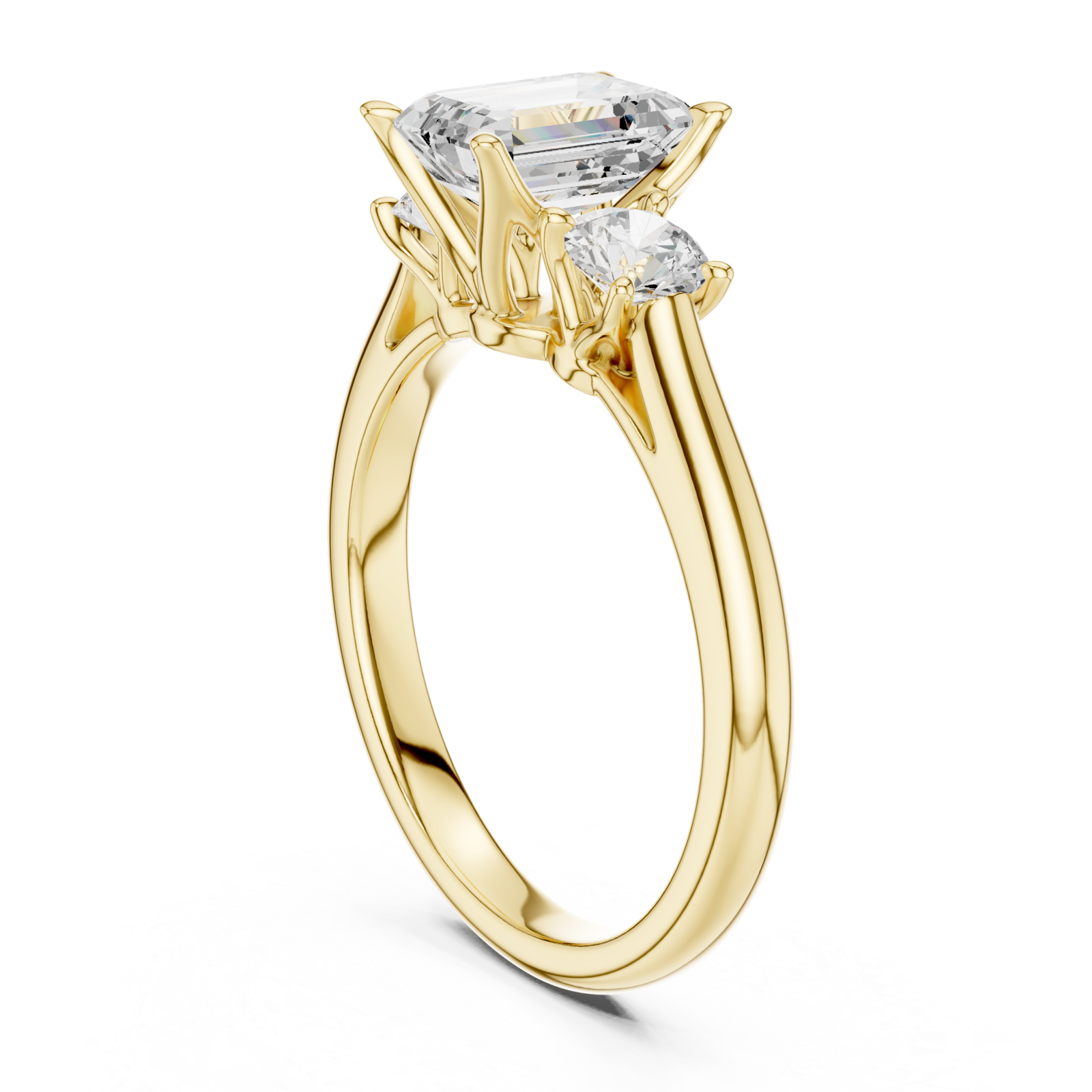  Gold Celestial Muse Trio Ring Left View