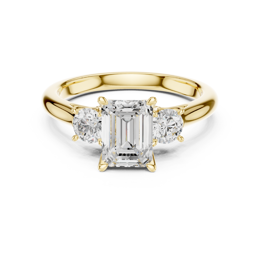 Gold Celestial Muse Trio Ring Right View