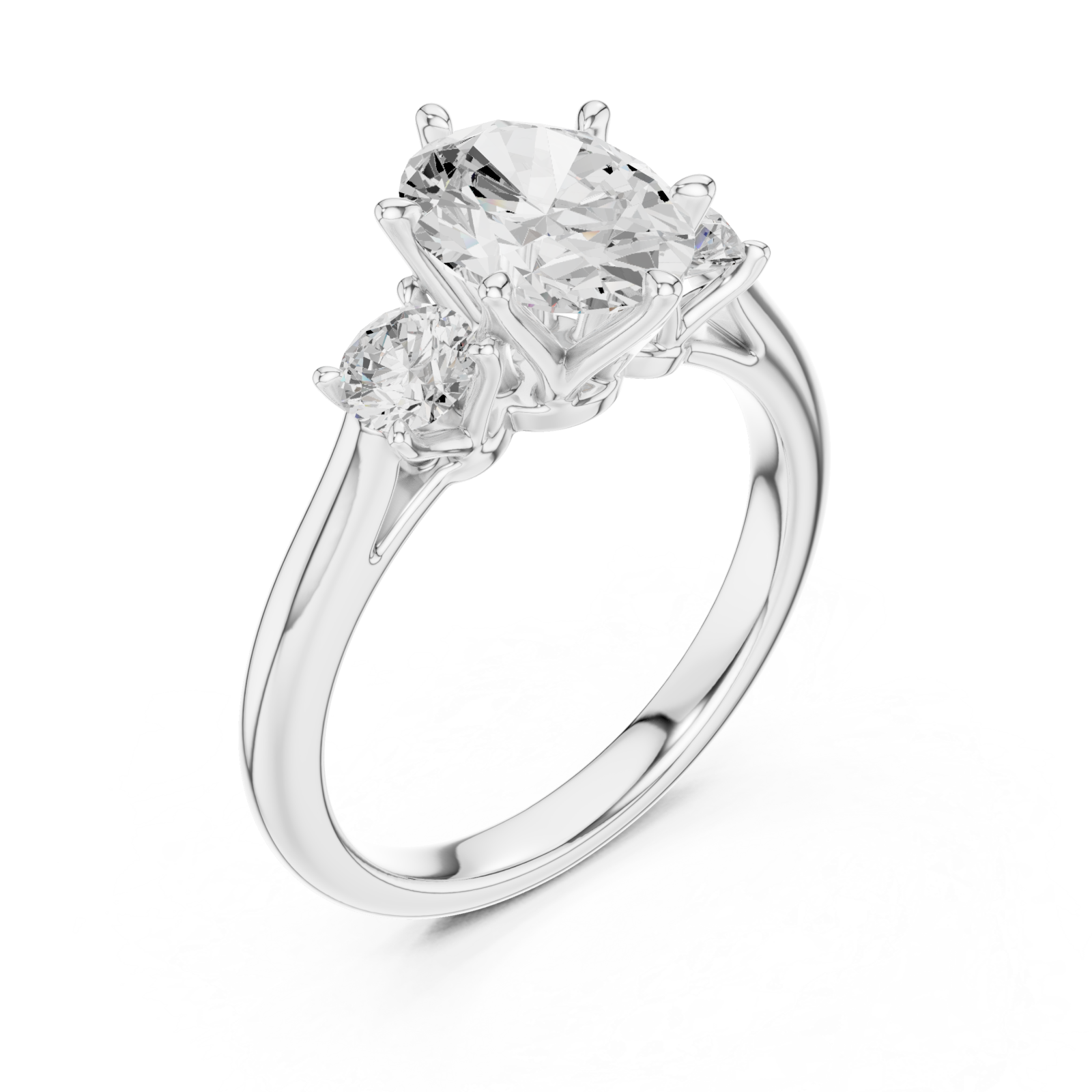  White Gold Harmony Grace Ring Right View