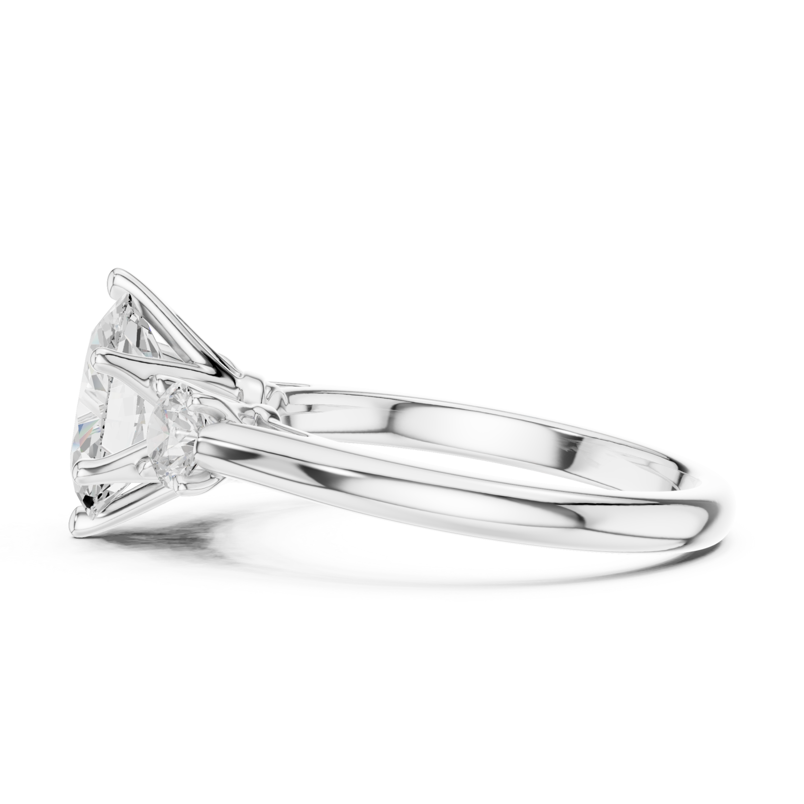  White Gold Harmony Grace Ring Side View
