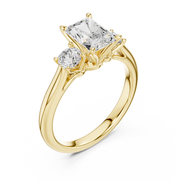 Gold Radiant Harmony Ring Right View