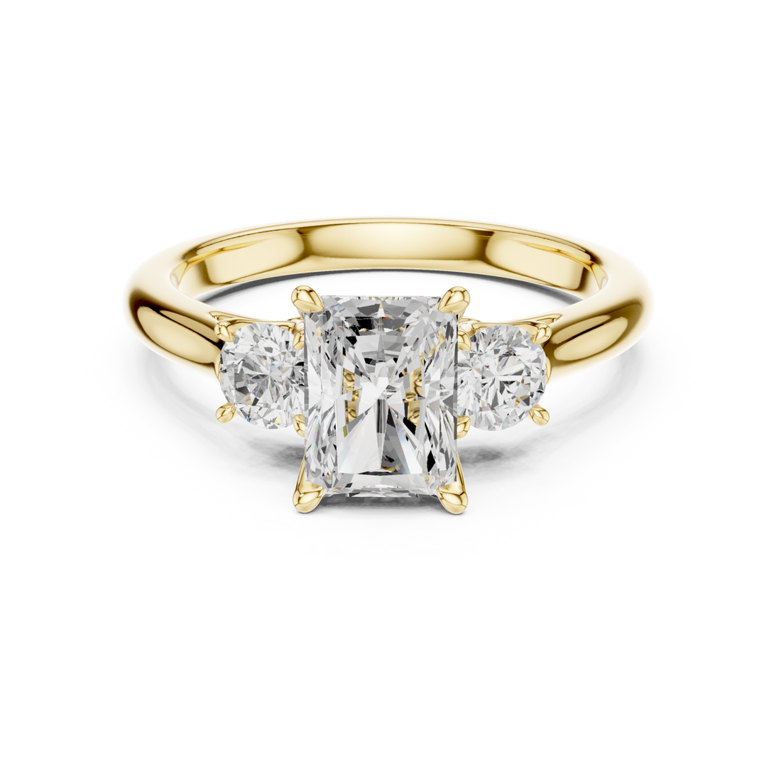 Gold Radiant Harmony Ring Right View