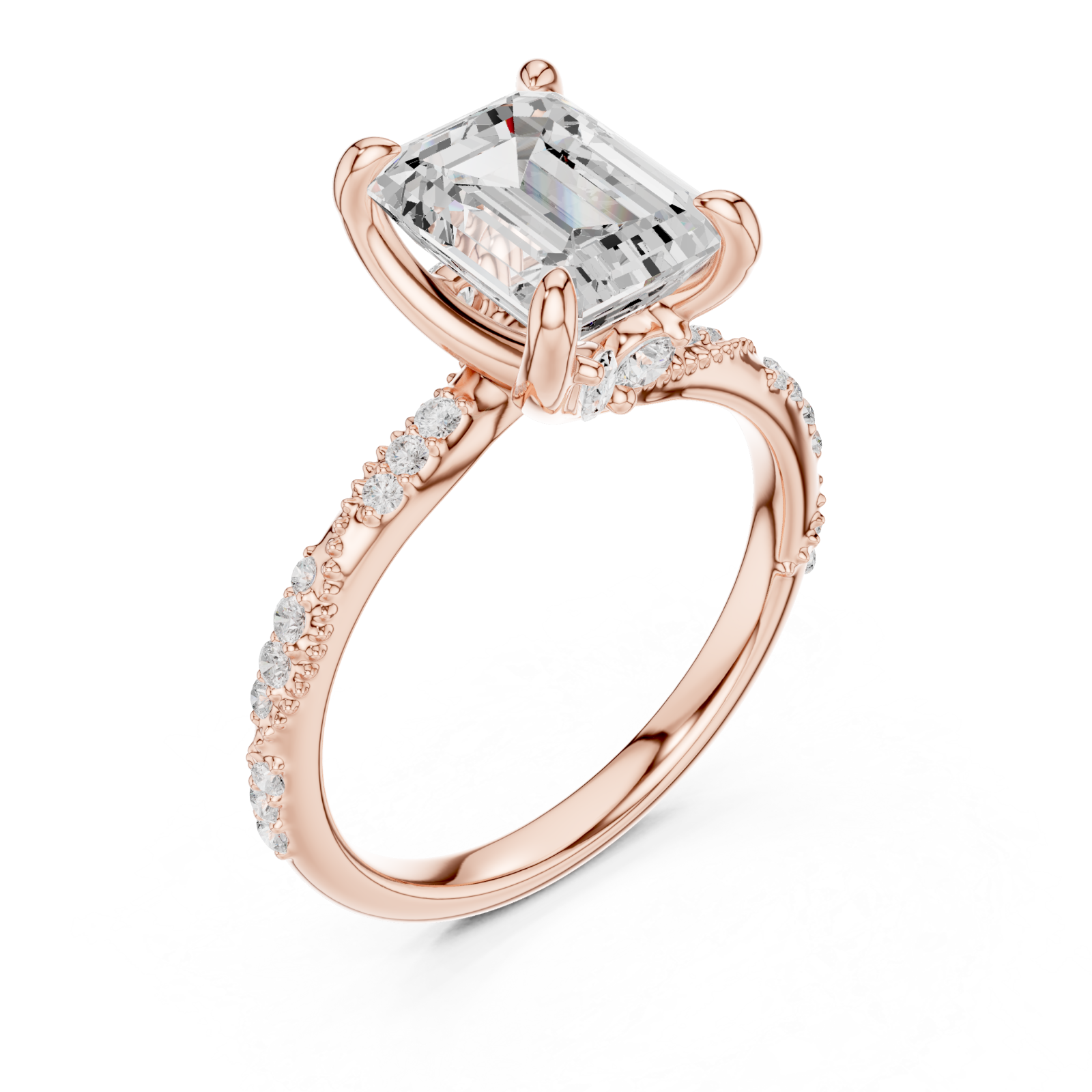  Rose Gold Eternal Gaze Solitaire Ring Right View