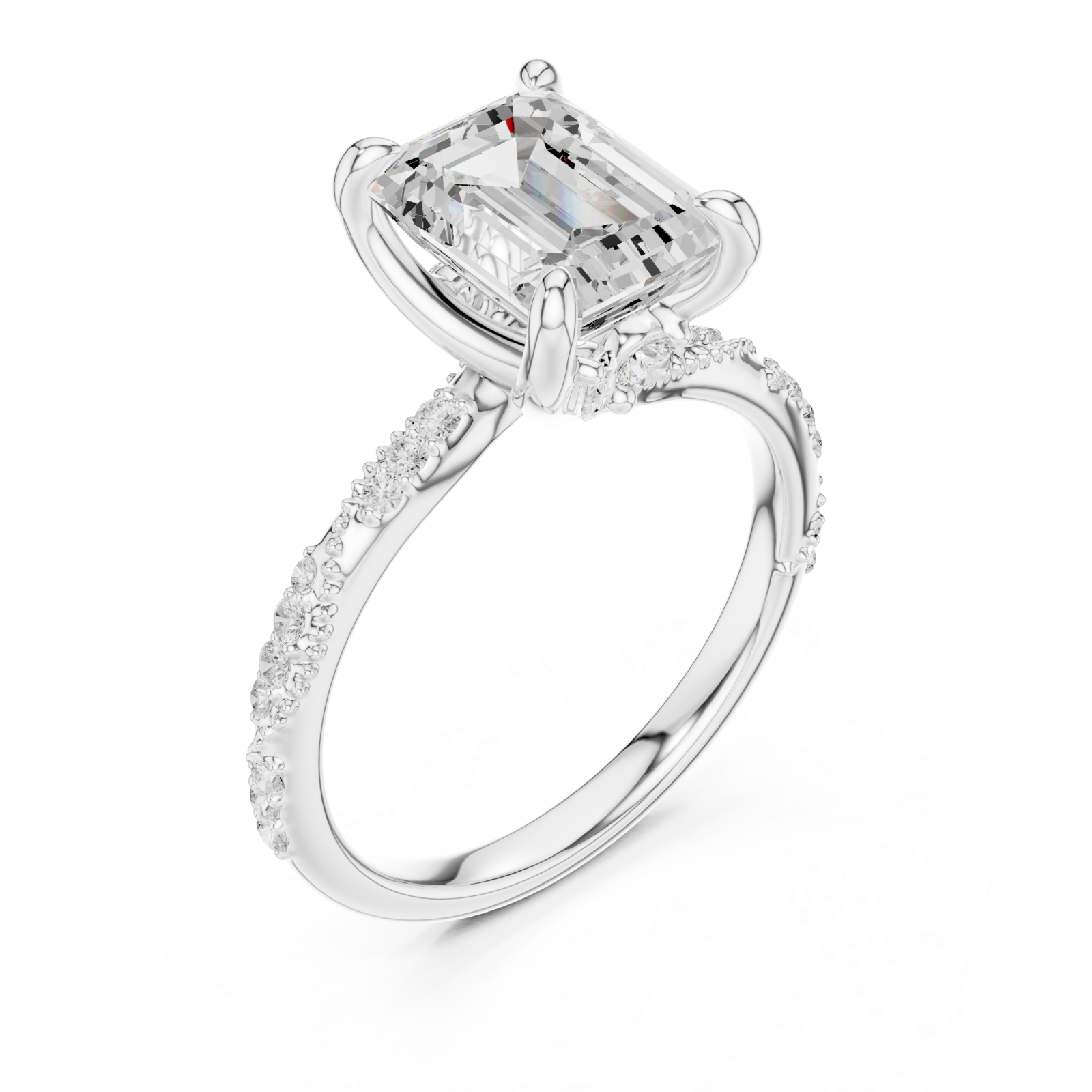  White Gold Eternal Gaze Solitaire Ring Right View