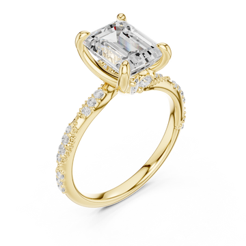 Gold Eternal Gaze Solitaire Ring Right View