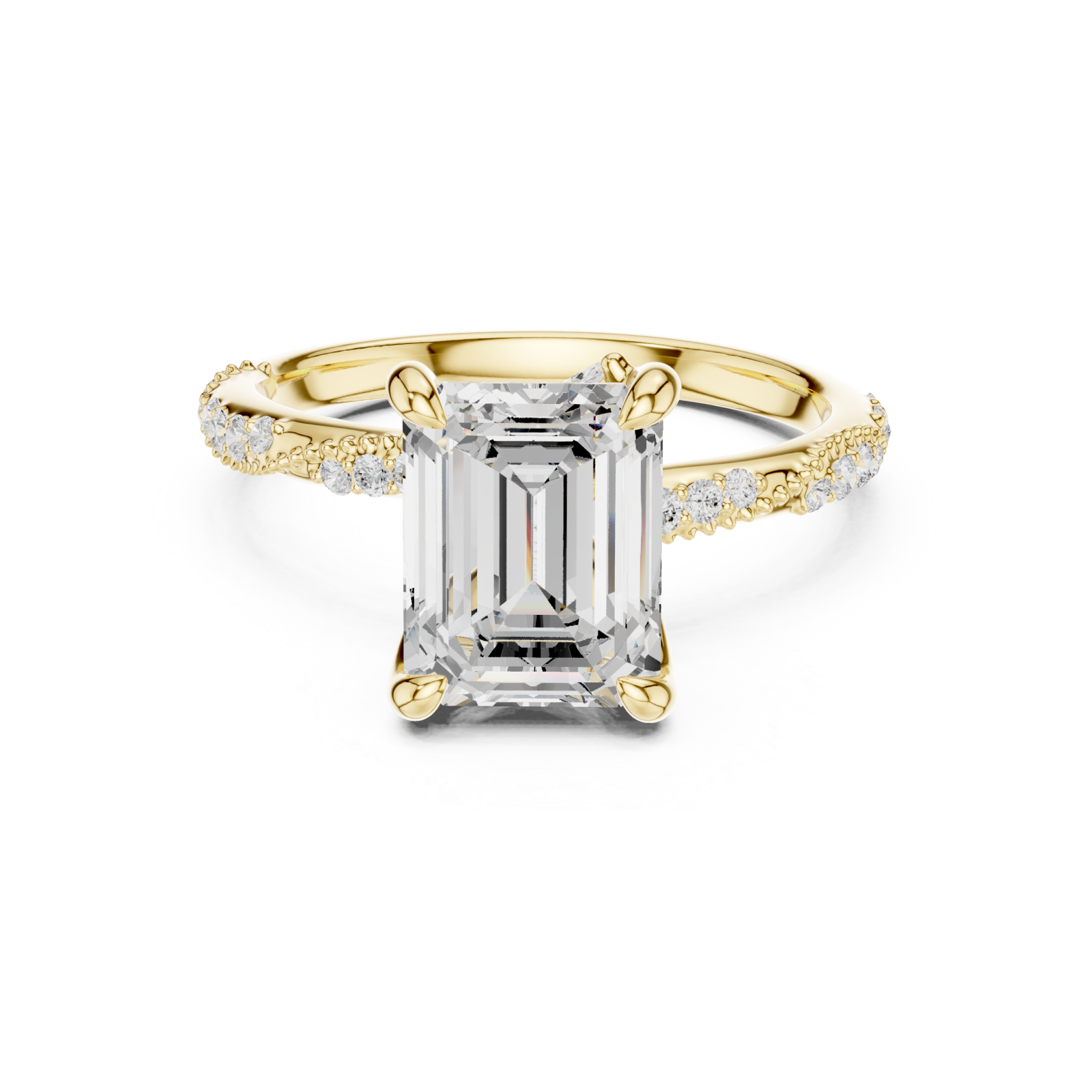  Gold Eternal Gaze Solitaire Ring Front View