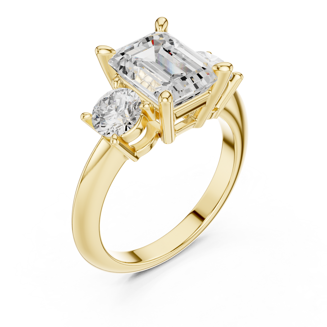 Gold Aurora Twin Allure Ring Right View