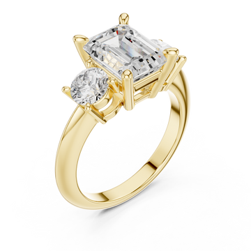 Gold Aurora Twin Allure Ring Right View