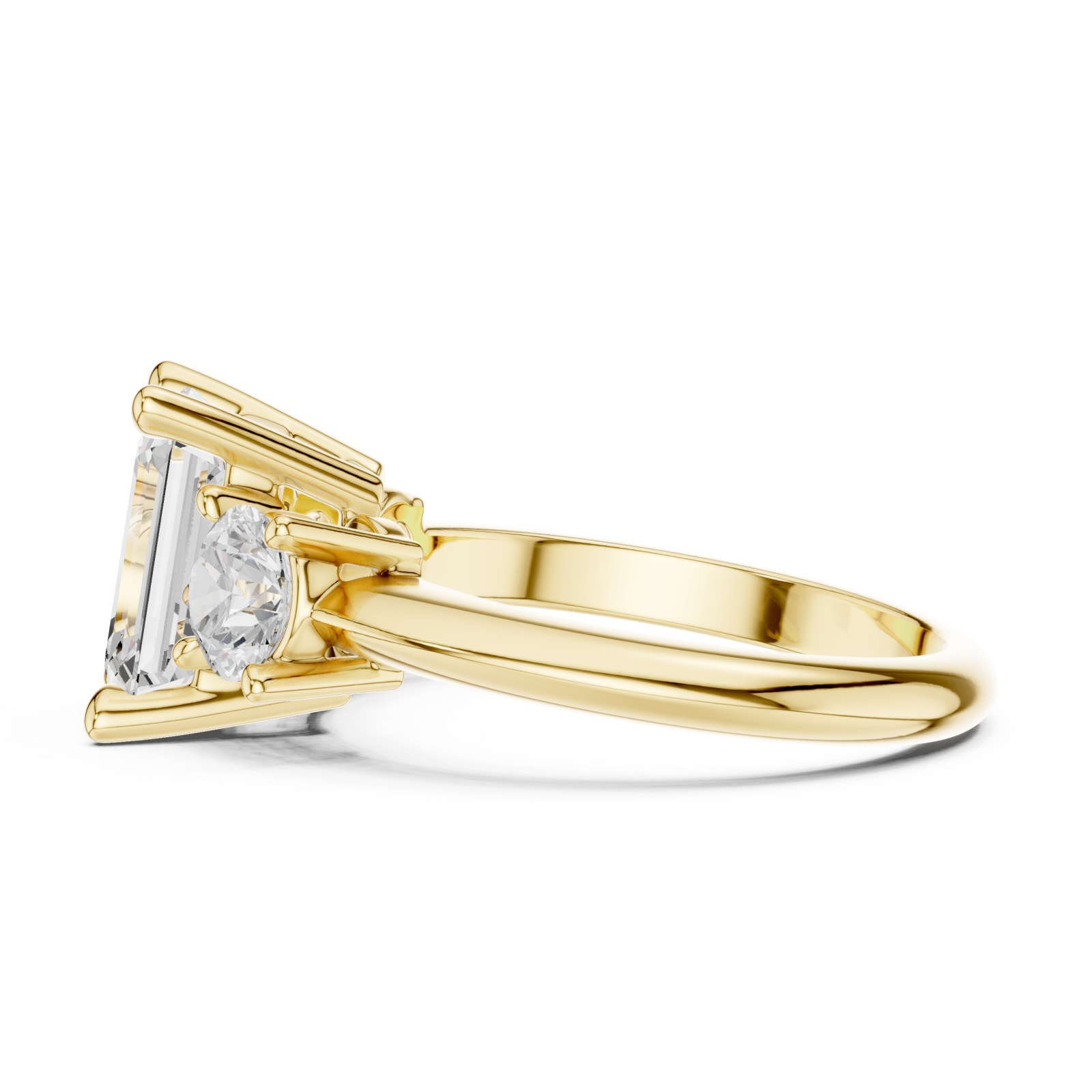  Gold Aurora Twin Allure Ring Side View