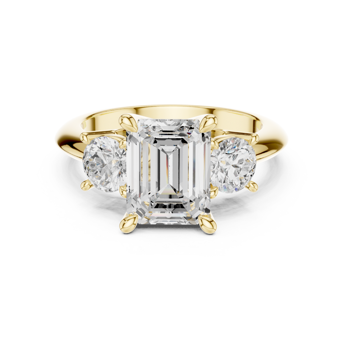 Gold Aurora Twin Allure Ring Right View