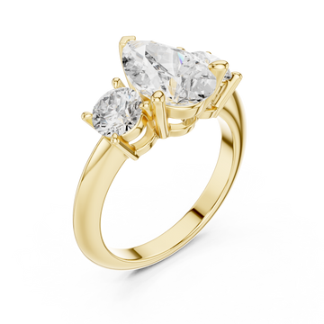 Gold Radiant Harmony Tryst Ring Right View