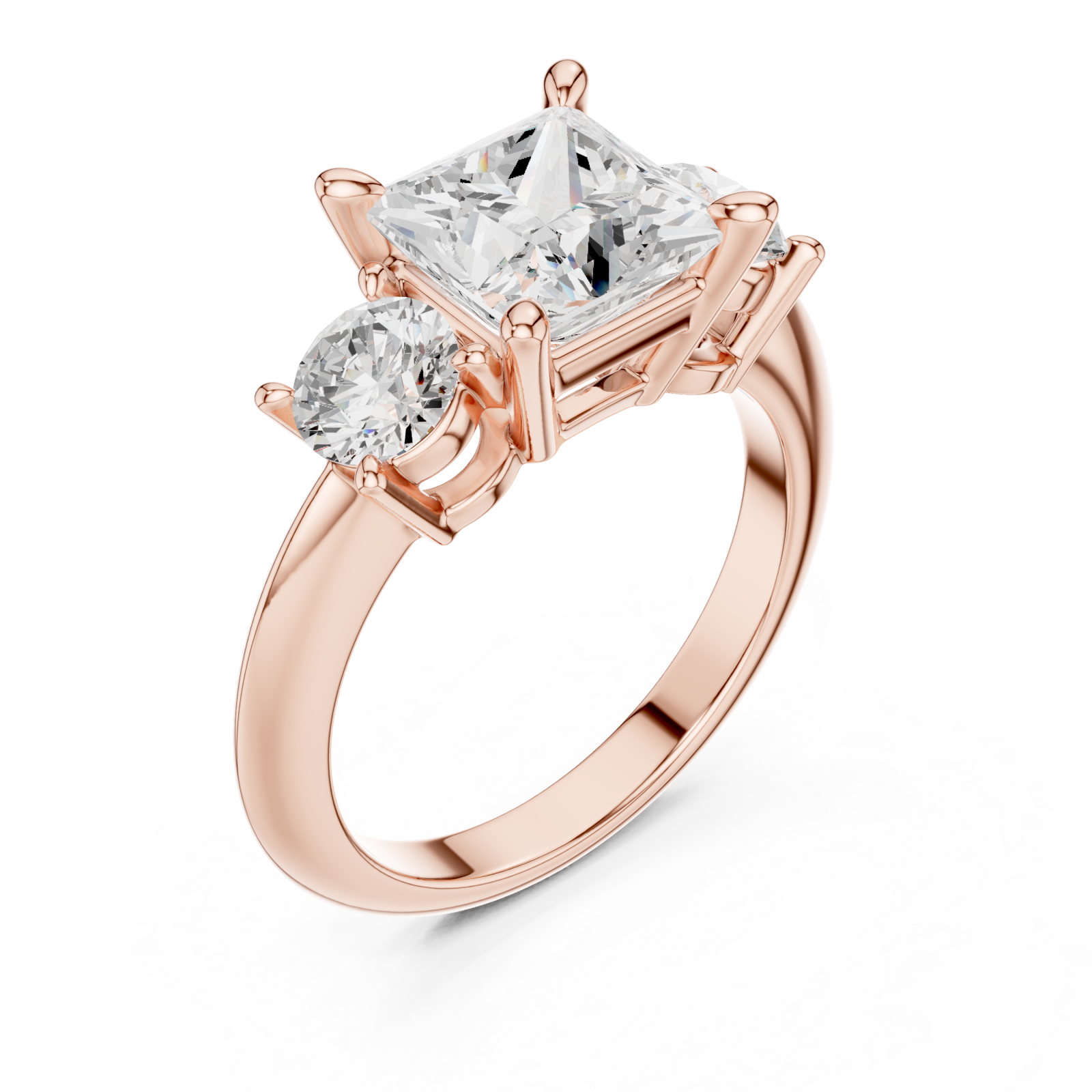  Rose Gold Imperial Twin Radiance Ring Right View
