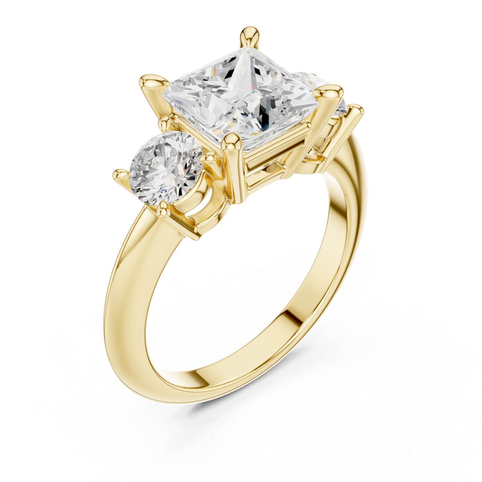 Gold Imperial Twin Radiance Ring Right View