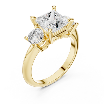 Gold Imperial Twin Radiance Ring Right View