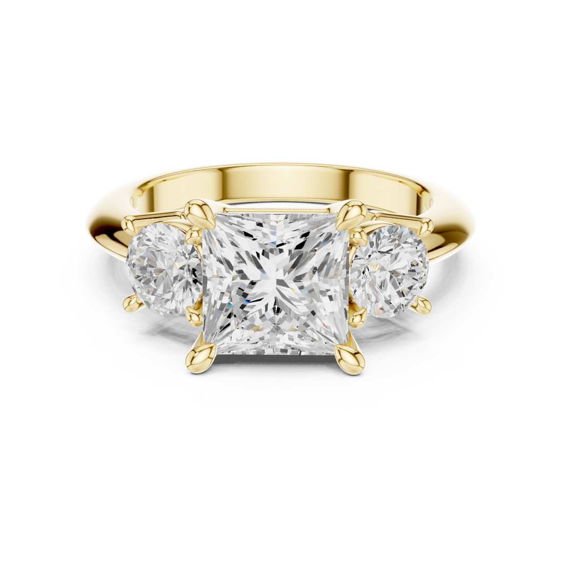 Gold Imperial Twin Radiance Ring Right View