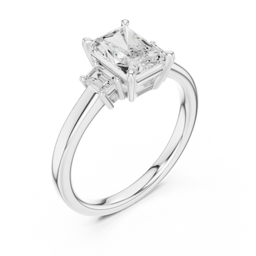  White Gold Eternal Promise Embrace Duo Engagement Ring Right View