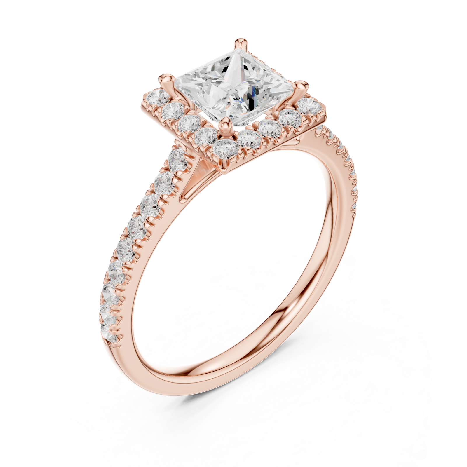  Rose Gold Graceful Promise Vintage Inspired Ring Right View