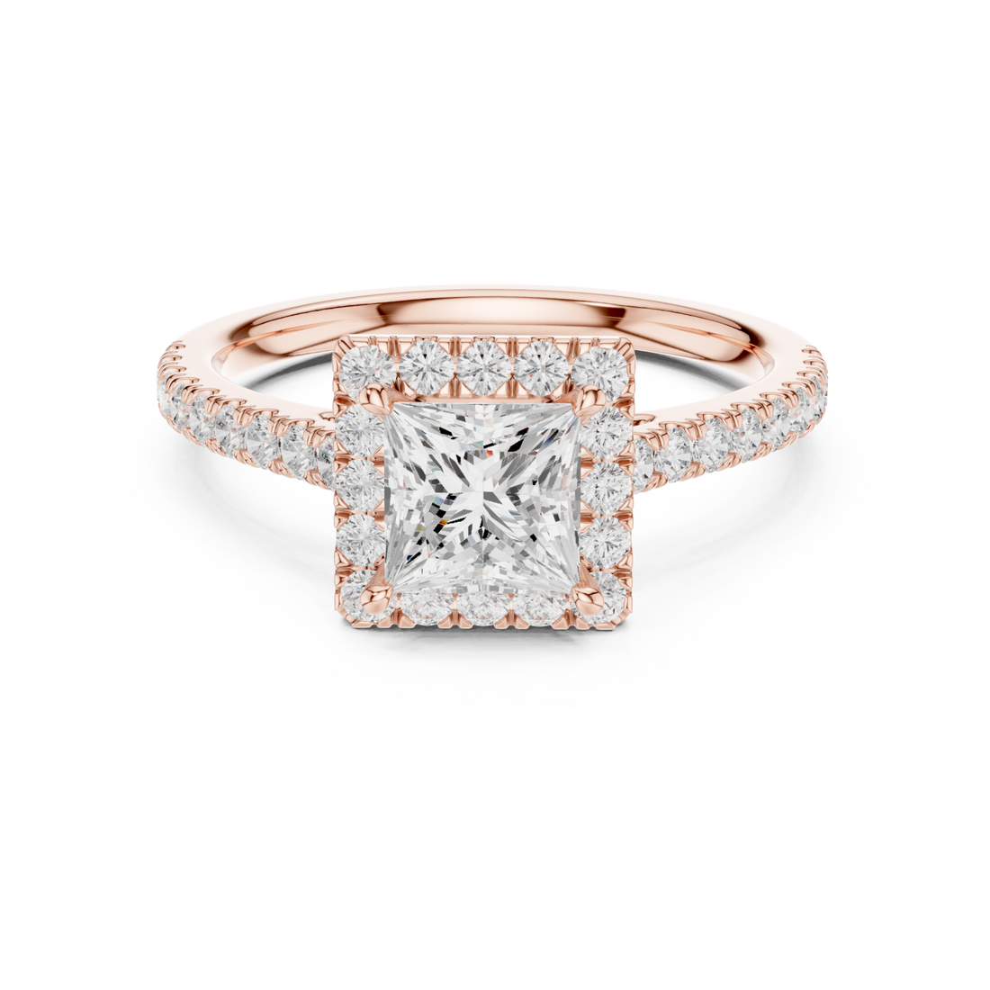  Rose Gold Graceful Promise Vintage Inspired Ring Right View
