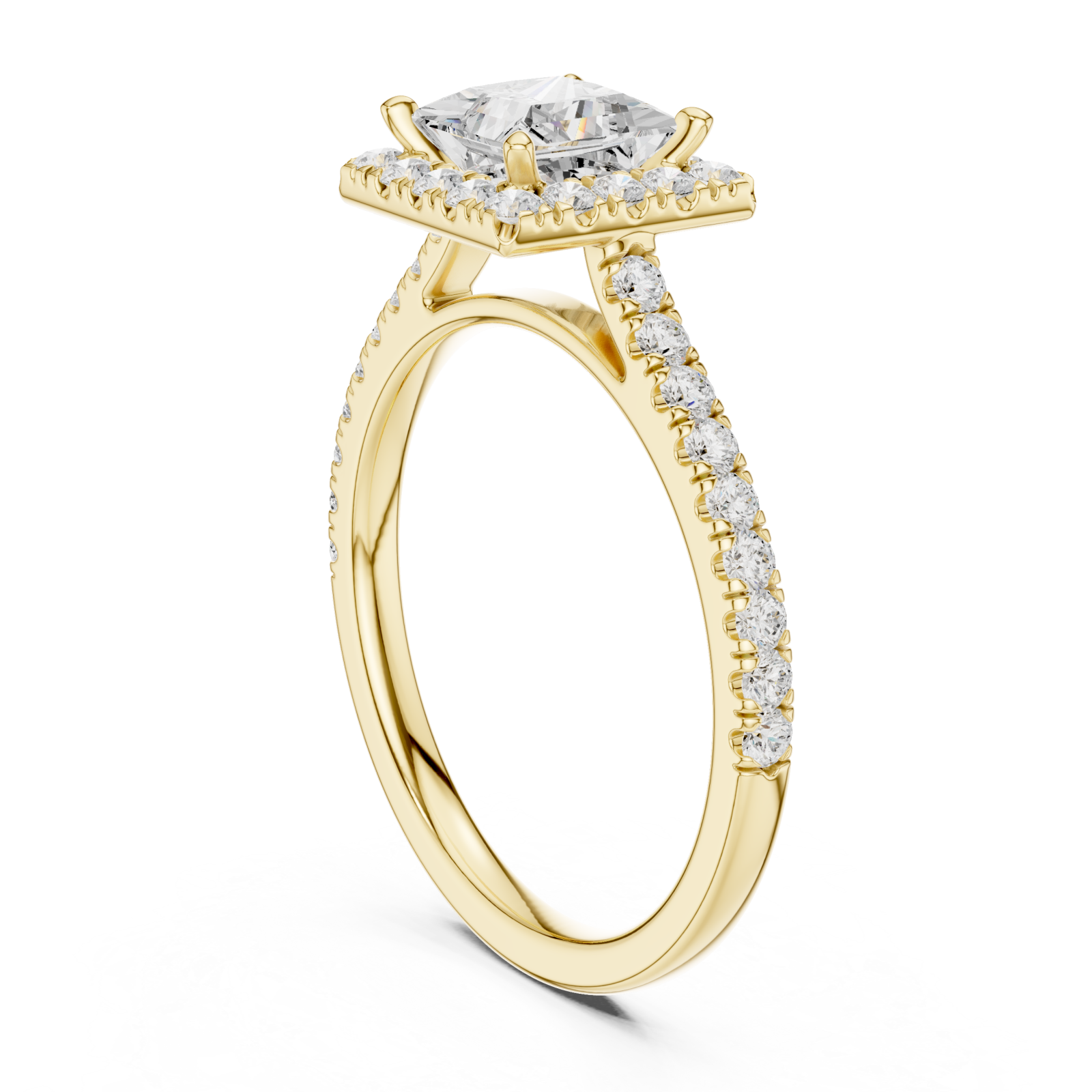  Gold Graceful Promise Vintage Inspired Ring Left View