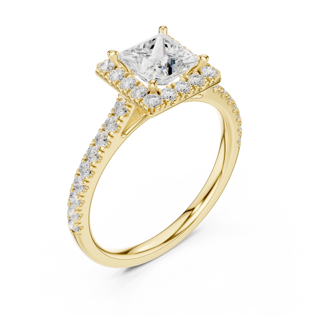 Gold Graceful Promise Vintage Inspired Ring Right View
