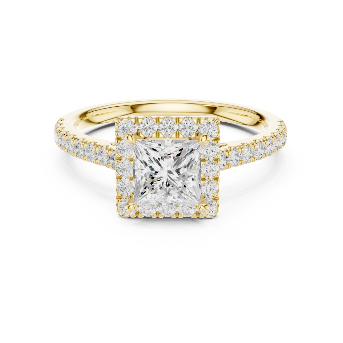 Gold Graceful Promise Vintage Inspired Ring Right View