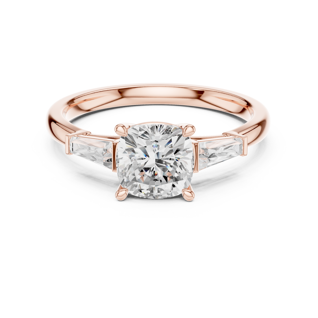  Rose Gold Timeless Spark Embrace Solitaire Ring Right View