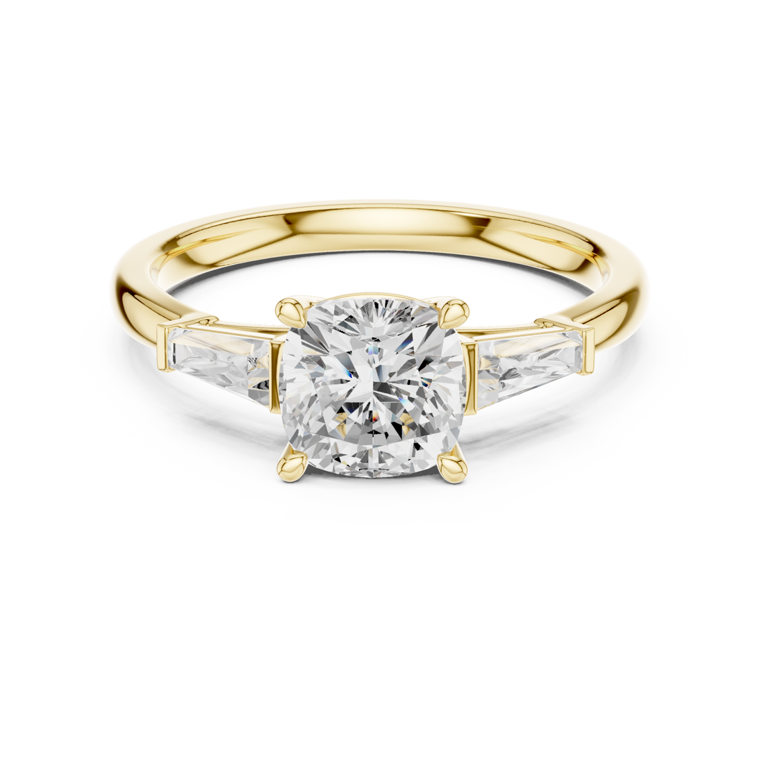 Gold Timeless Spark Embrace Solitaire Ring Right View
