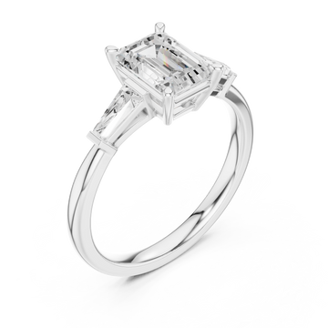  White Gold Infinite Layers Luxe Engagement Ring Right View