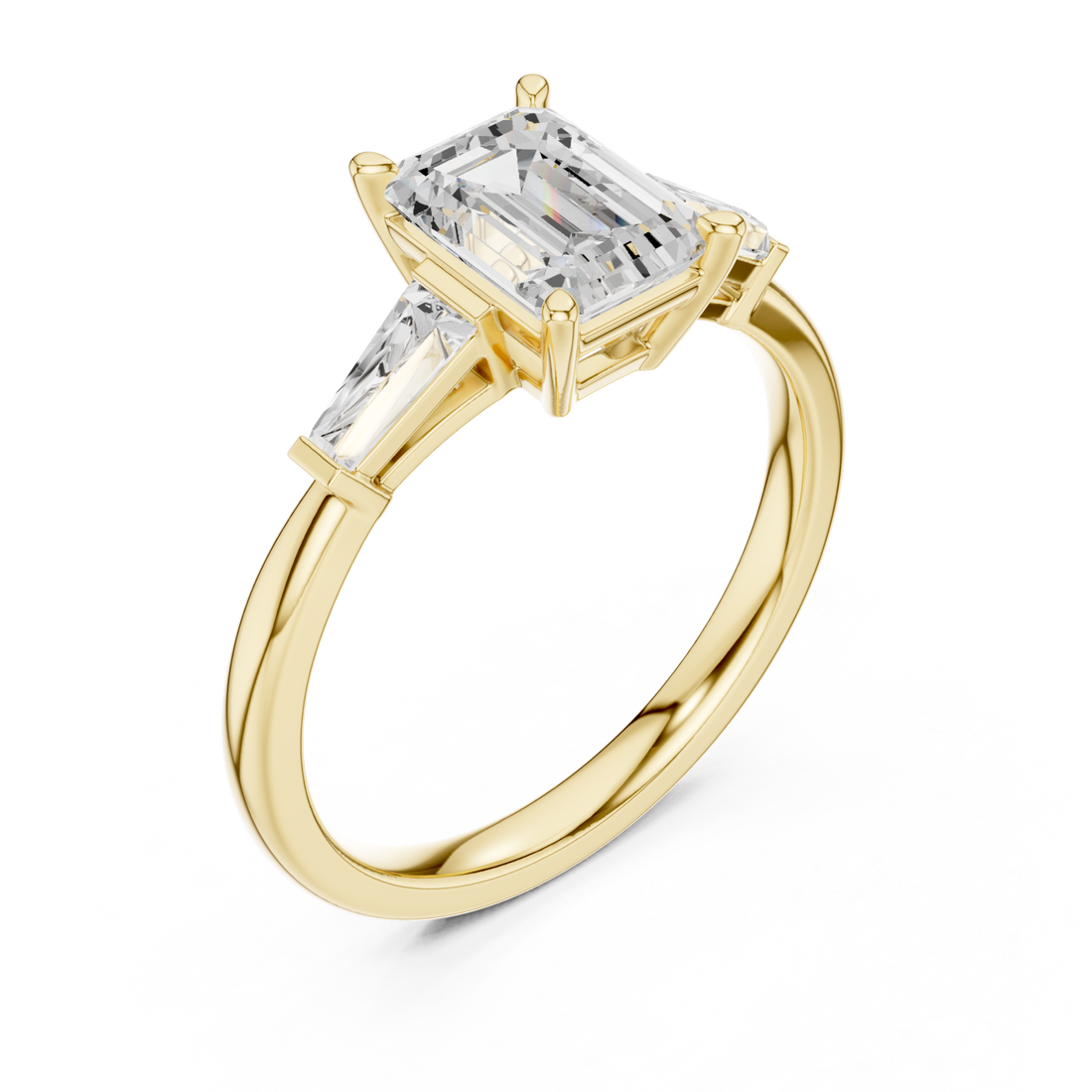 Gold Infinite Layers Luxe Engagement Ring Right View