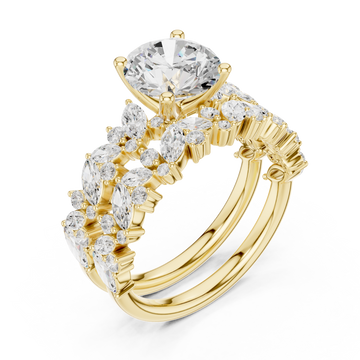 Gold Celestial Harmony Aura Statement Ring Right View