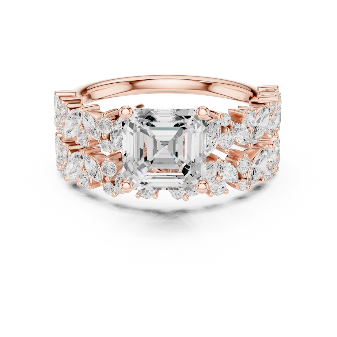  Rose Gold Celestial Garden Harmony Band Right View