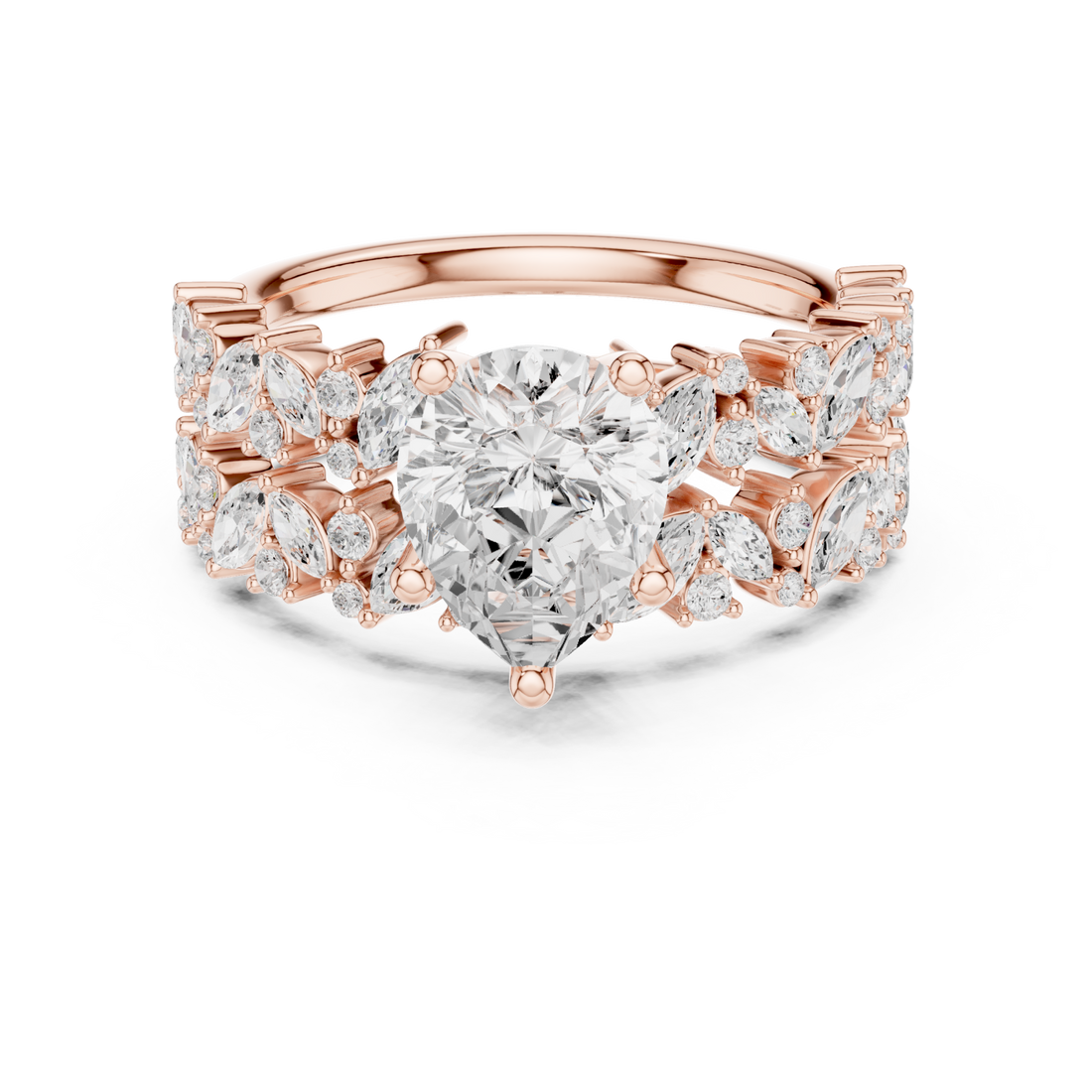  Rose Gold Luminous Charm Band Ring Right View