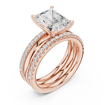  Rose Gold Empress Aura Regal Solitaire Engagement Ring Right View