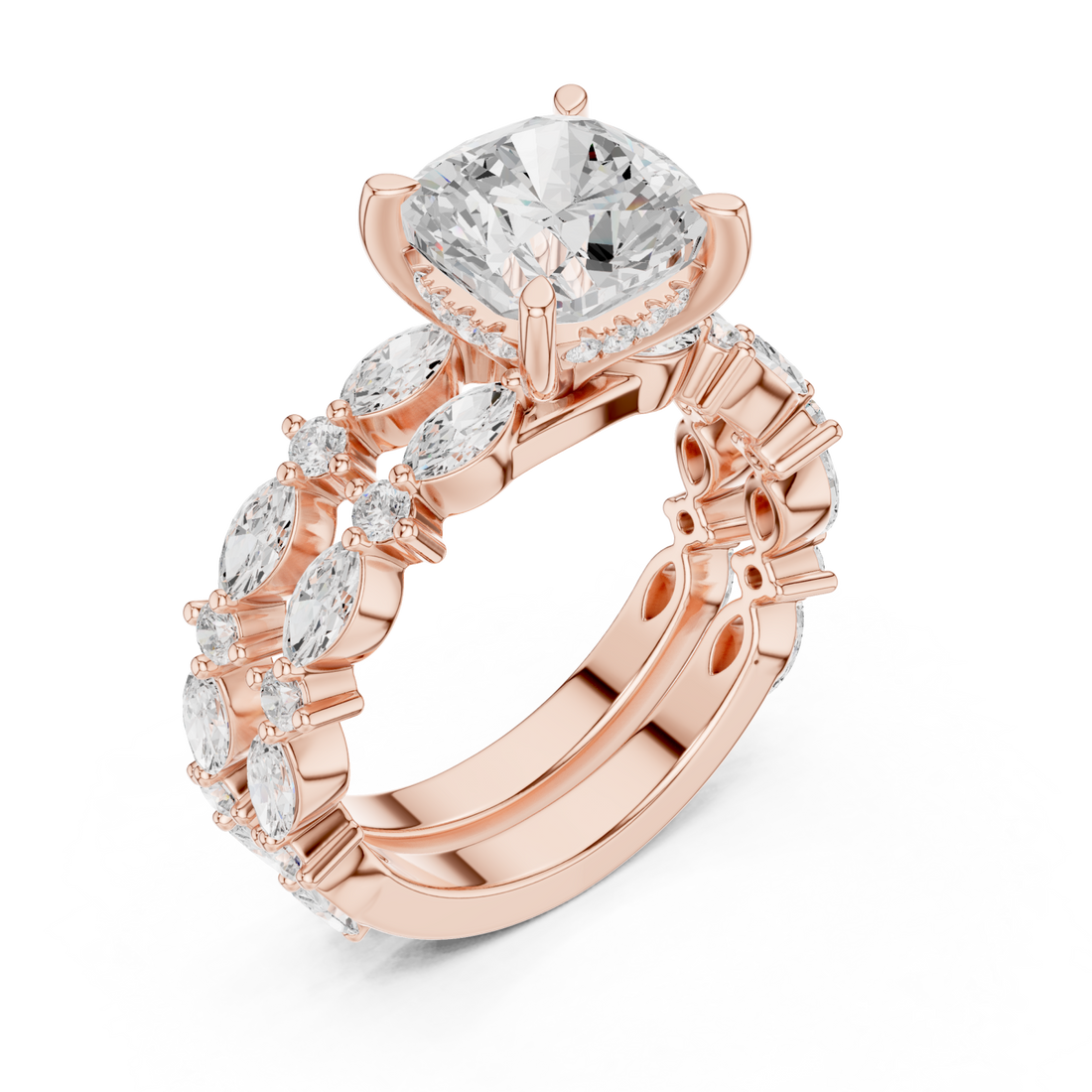  Rose Gold Opulent Brilliance Starlit Band Right View