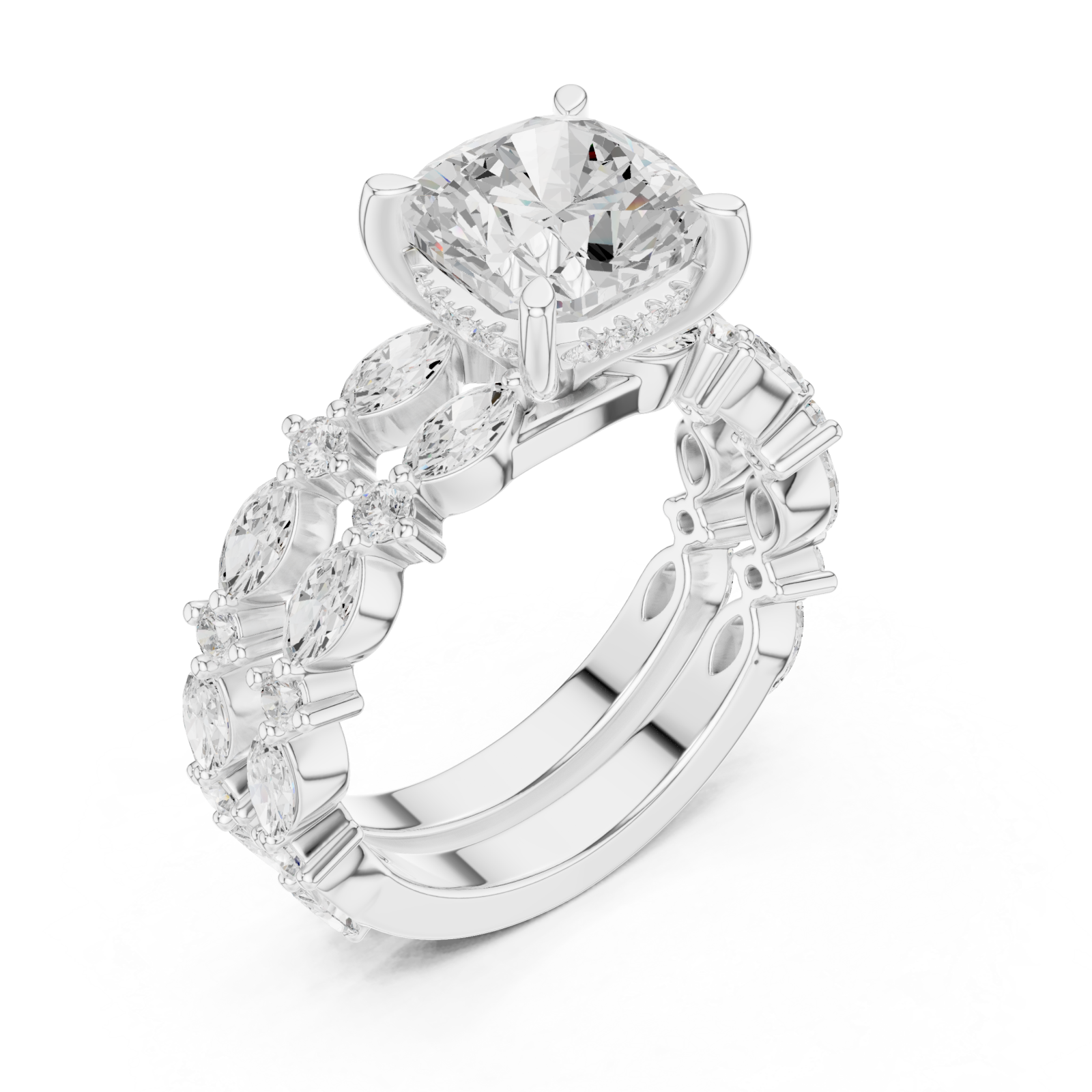  White Gold Opulent Brilliance Starlit Band Right View