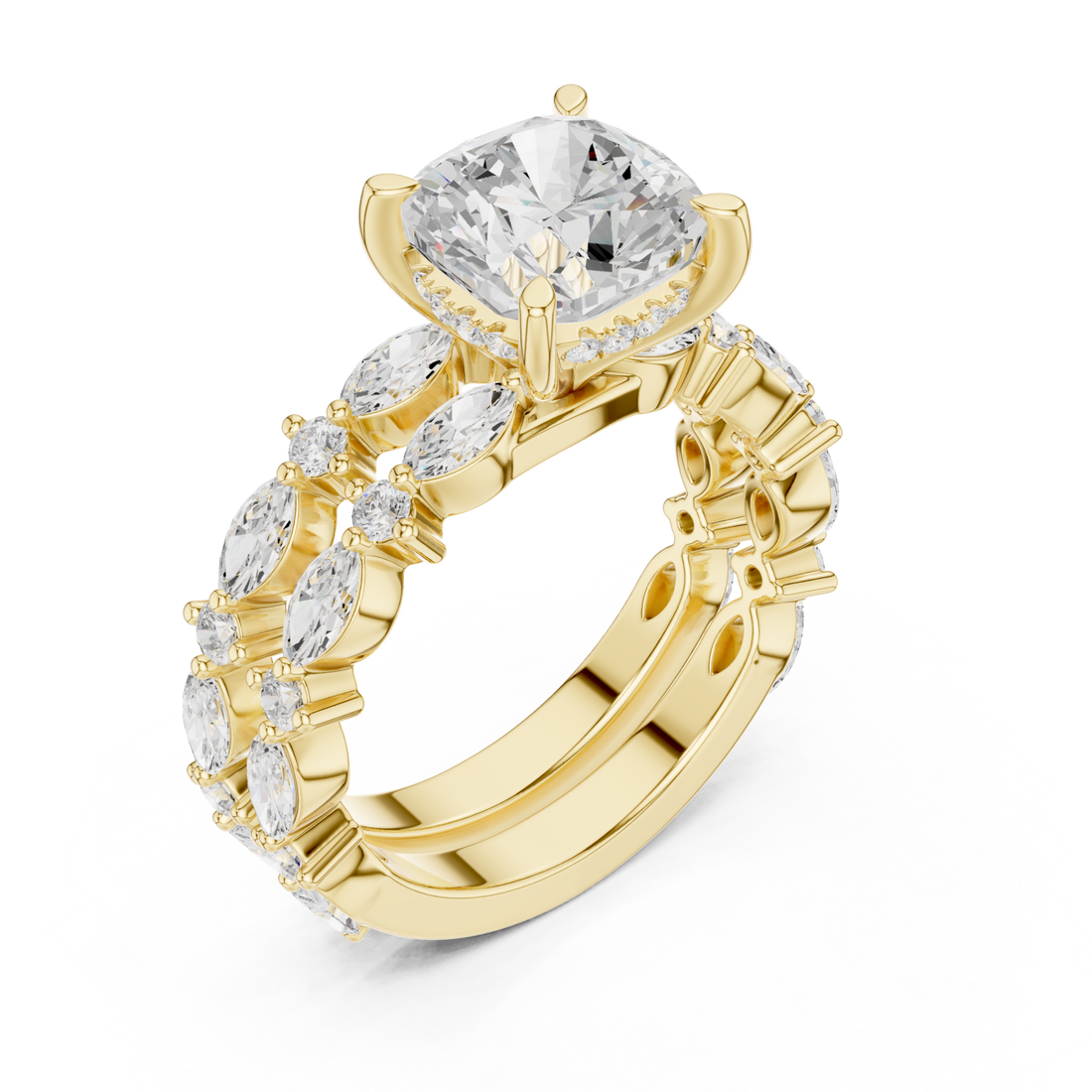Gold Opulent Brilliance Starlit Band Right View