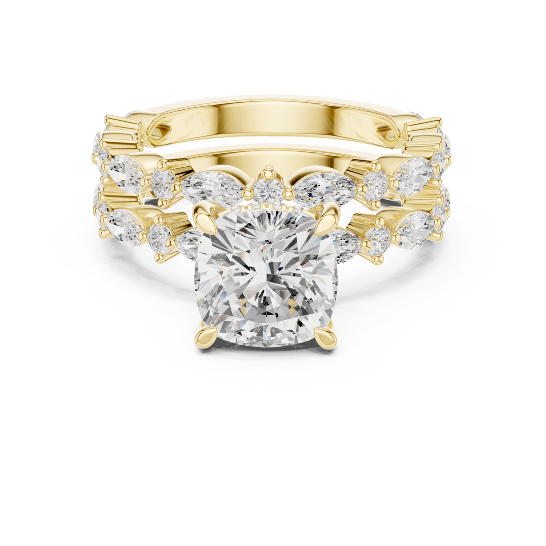 Gold Opulent Brilliance Starlit Band Right View