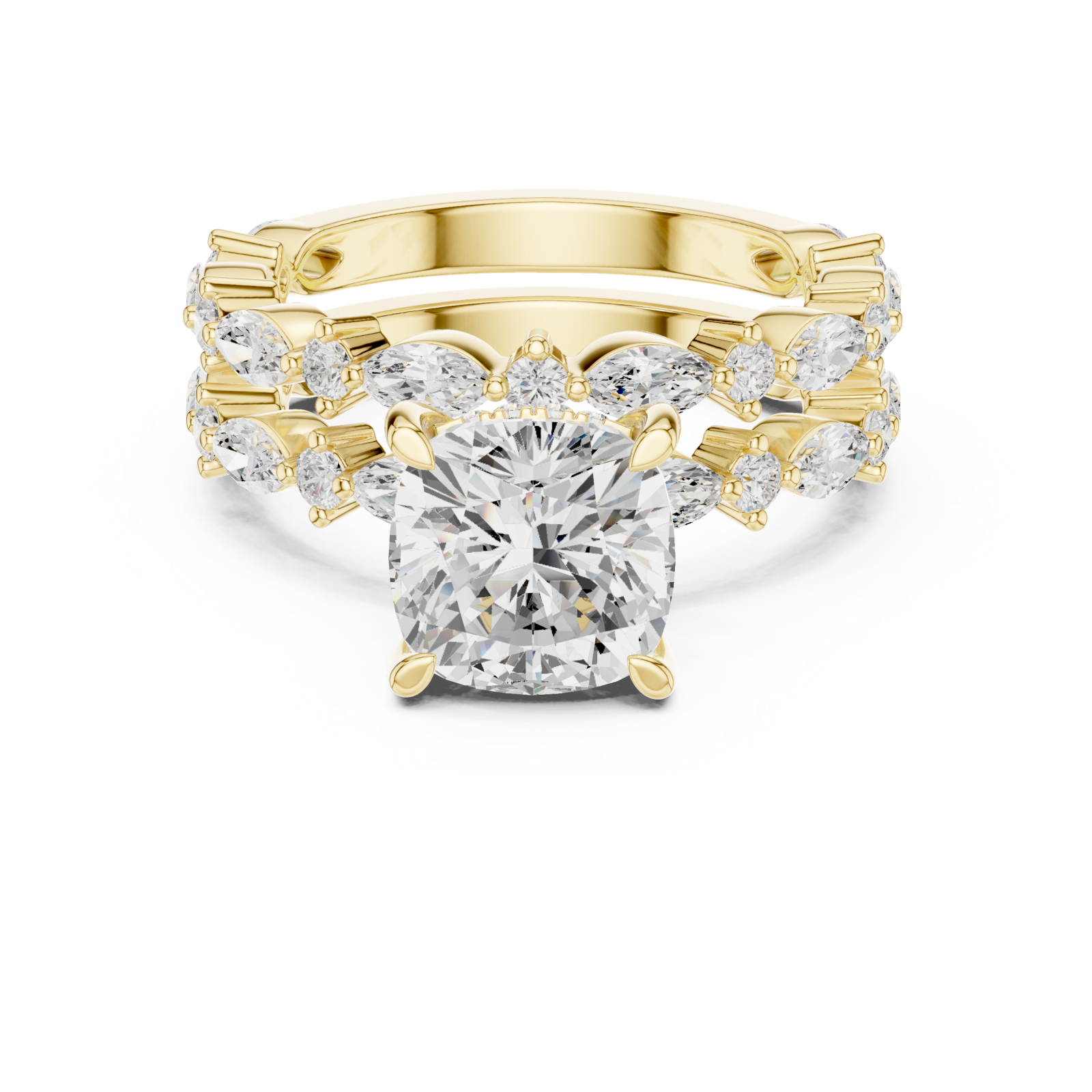  Gold Opulent Brilliance Starlit Band Front View