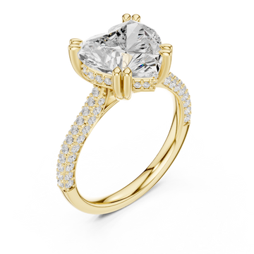 Gold Luminous Embrace Double Row Classic Ring Right View