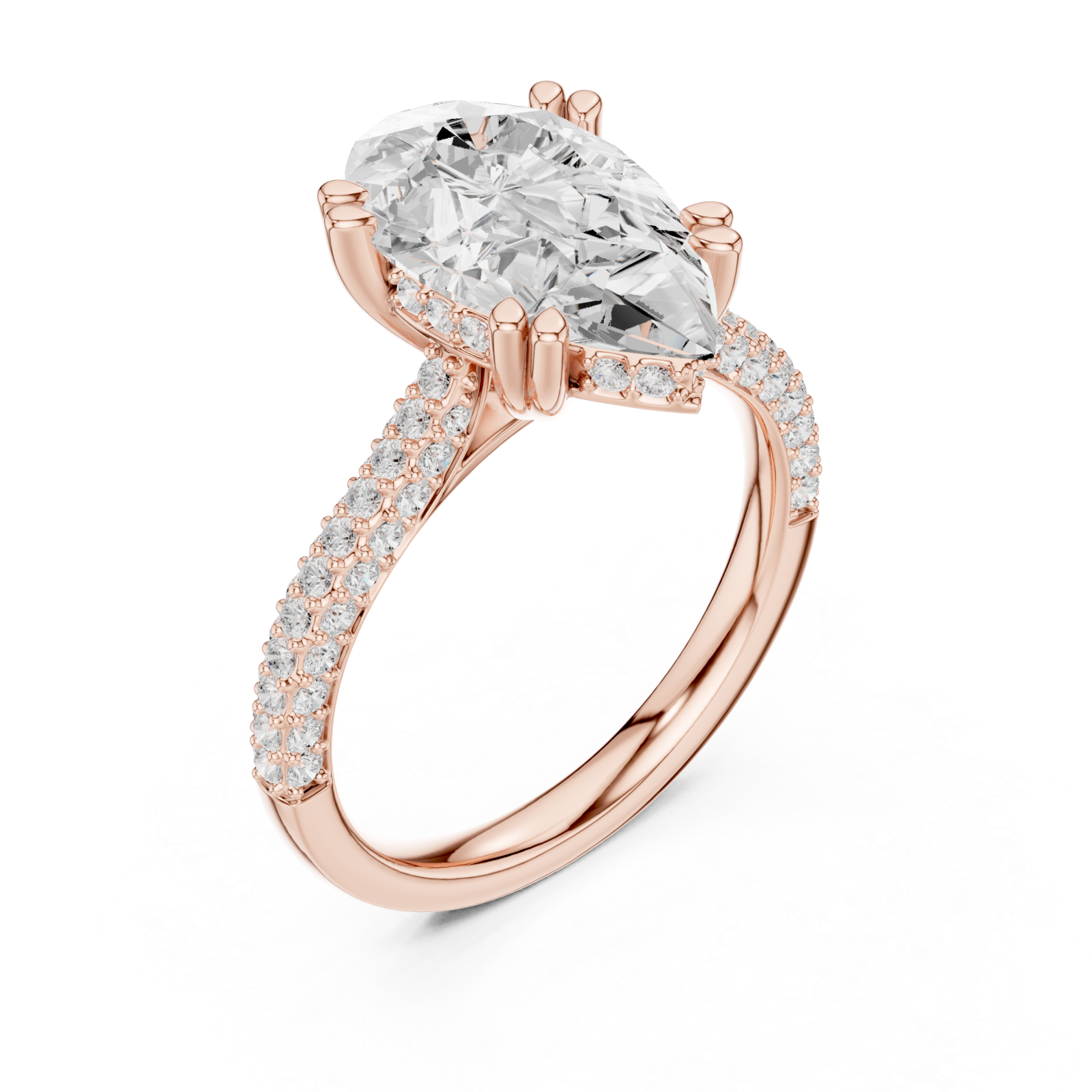 Rose Gold Radiant Petal Marquise Ring Right View