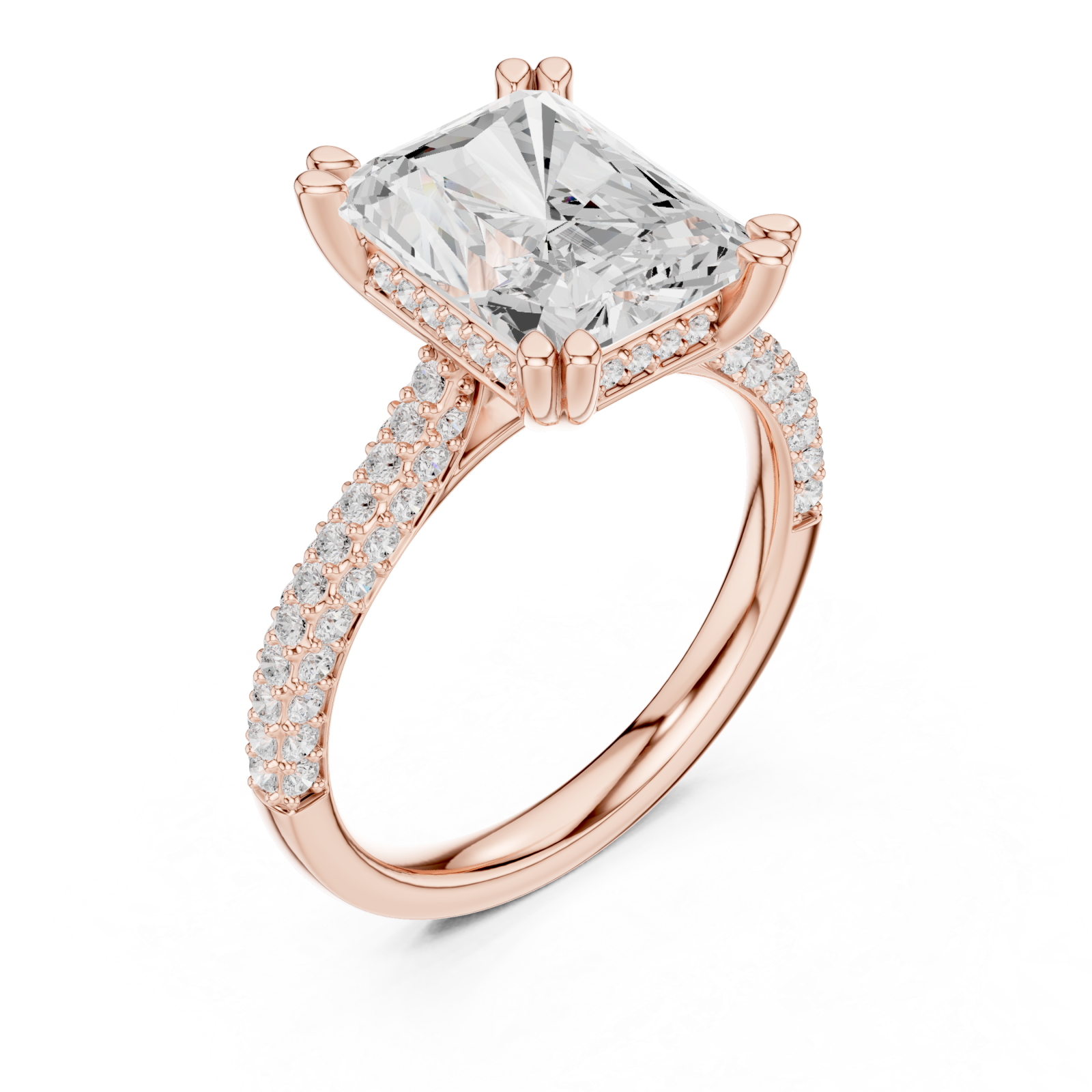  Rose Gold Celestial Gala Prominence Solitaire Ring Right View