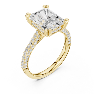 Gold Celestial Gala Prominence Solitaire Ring Right View