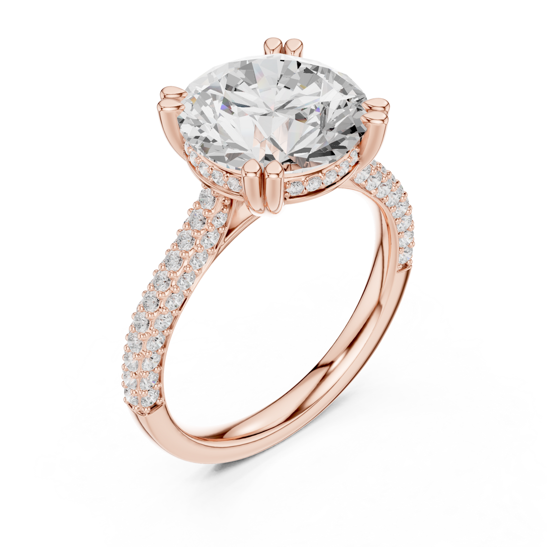  Rose Gold Harmonic Solitaire Classic Design Right View