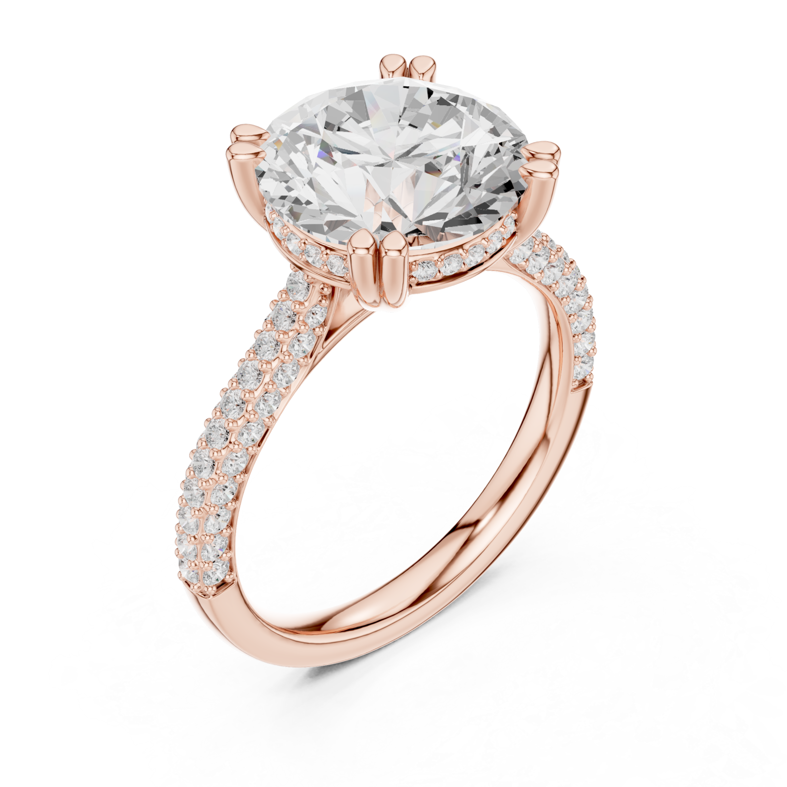  Rose Gold Harmonic Solitaire Classic Design Right View