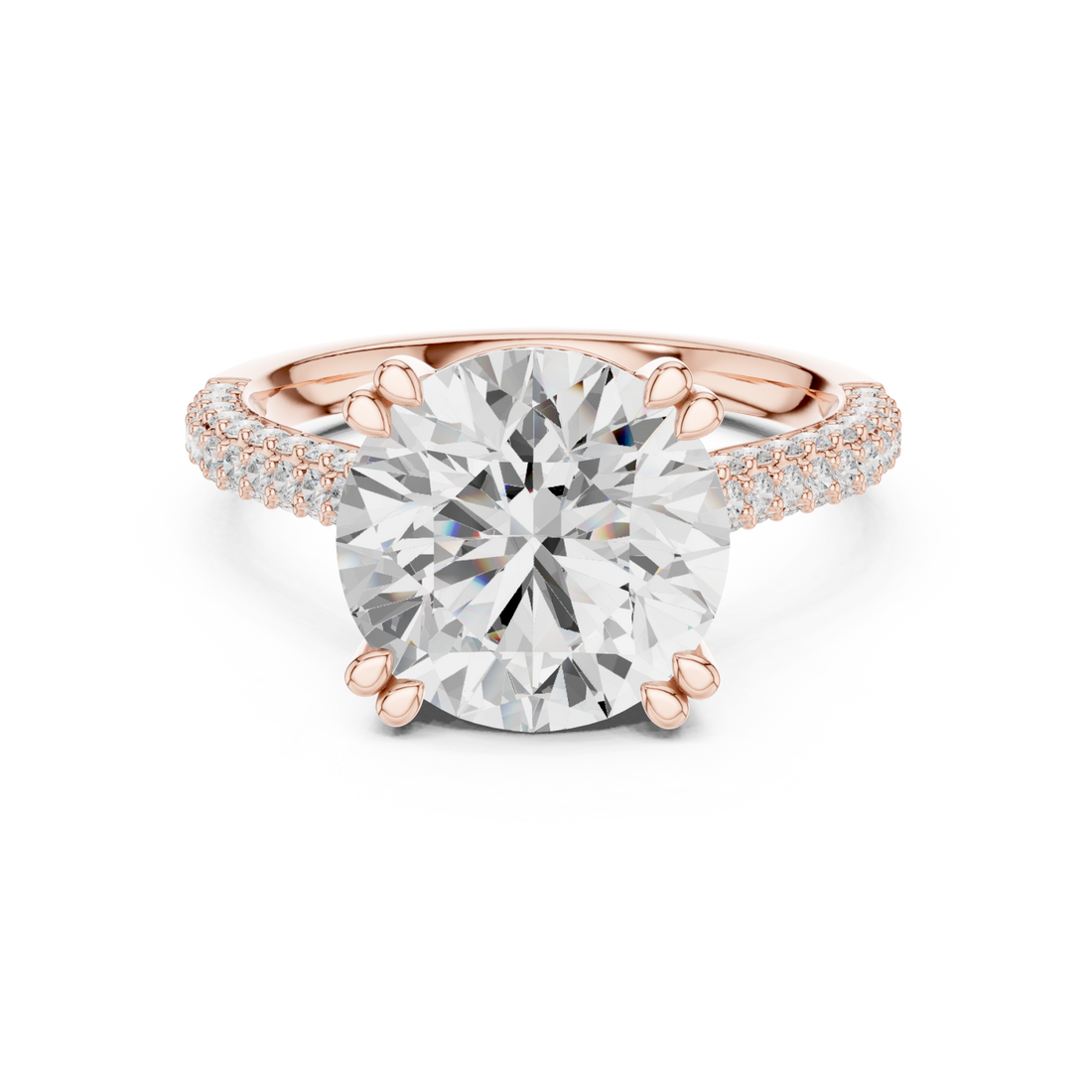  Rose Gold Harmonic Solitaire Classic Design Right View